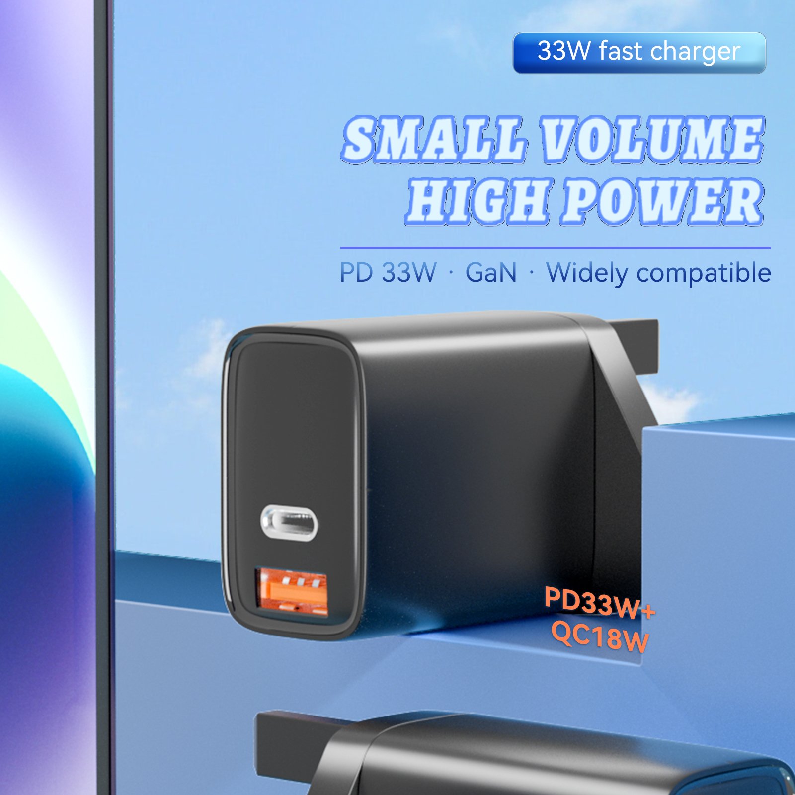 wall charger, power adapter, 2 ports charger, fast charger, uk plug charger